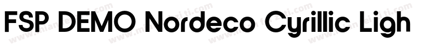 FSP DEMO Nordeco Cyrillic Light Bol字体转换